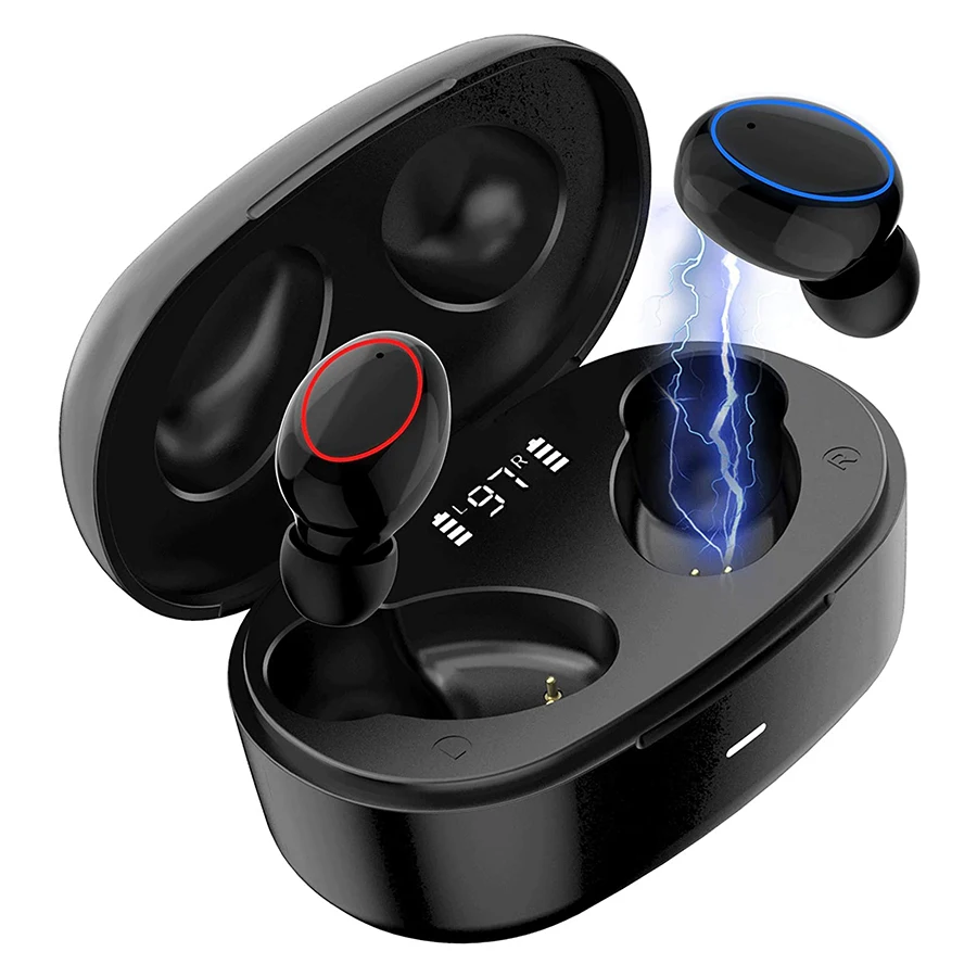 

Wireless Earbuds TWS True Wireless Ear Buds Bluetooth 5.0 Earphone Headphone in-Ear Headset HiFi Deep Bass 8D Stereo Sound Touch