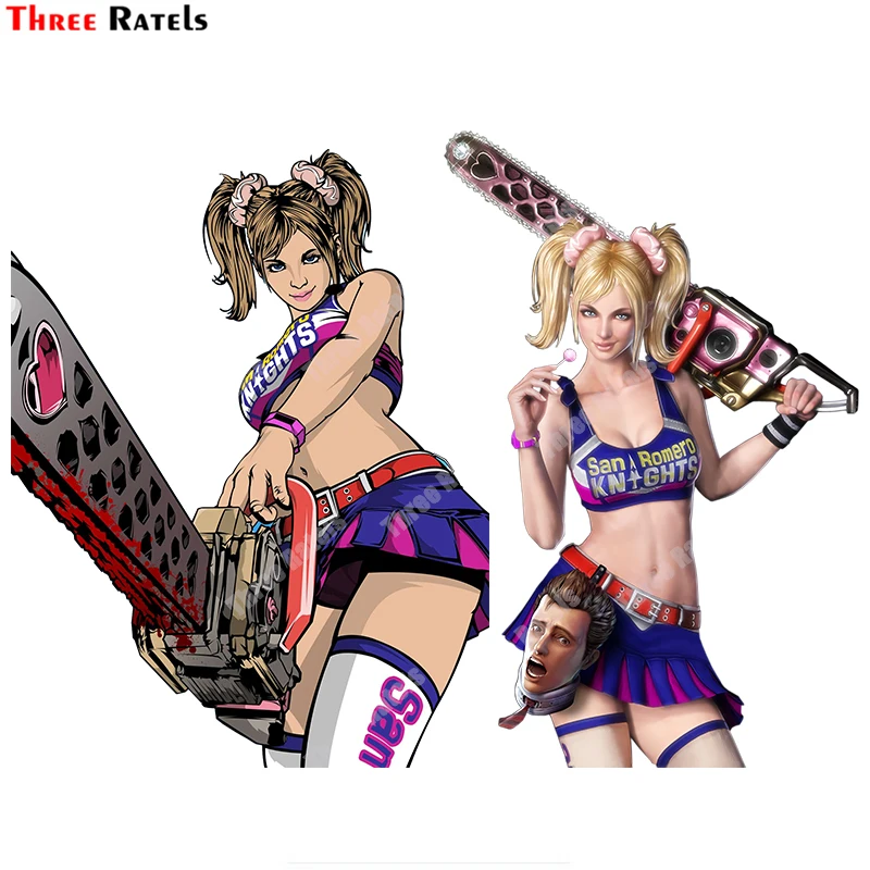 Three Ratels B298 Funny Anime Game Lollipop Chainsaw Juliet For Car  Stickers Removeable Sexy Decals Vinyl Material Decor