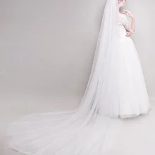 Вуаль свадебная вуаль Мягкий Тюль свадебная вуаль для невесты белый/слоновая кость