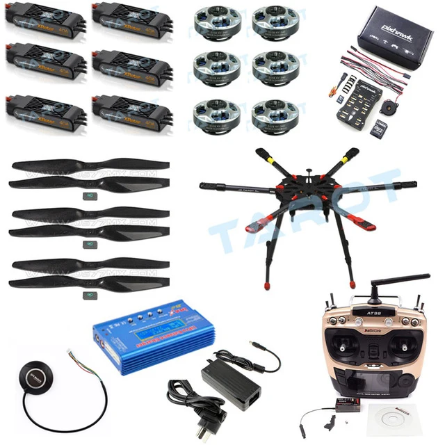 Дрон Таро 2 4G 10CH RC Hexacopter 960 мм X6 складной выдвижной каркас 5008 двигателей PIX PX4 M8N GPS
