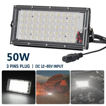 

LED Flood Light 50W DC12-85V 5000LM Waterproof Ip65 Spotlight Outdoor Garden Lighting Floodlights Led Reflector Cast light