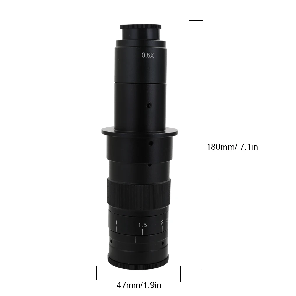 Регулируемый 180X 120X 300X 200X 130X зум c-крепление объектива 0.7X~ 4.5X увеличение 25 мм для мультимедийного интерфейса Микроскопа Камеры