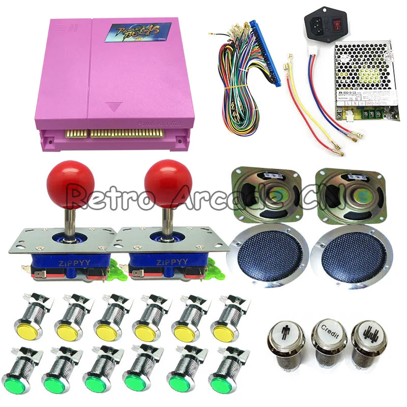 Pandora Box 4S 815 в 1 DIY аркадный комплект с блоком питания Jamma Board жгут джойстик