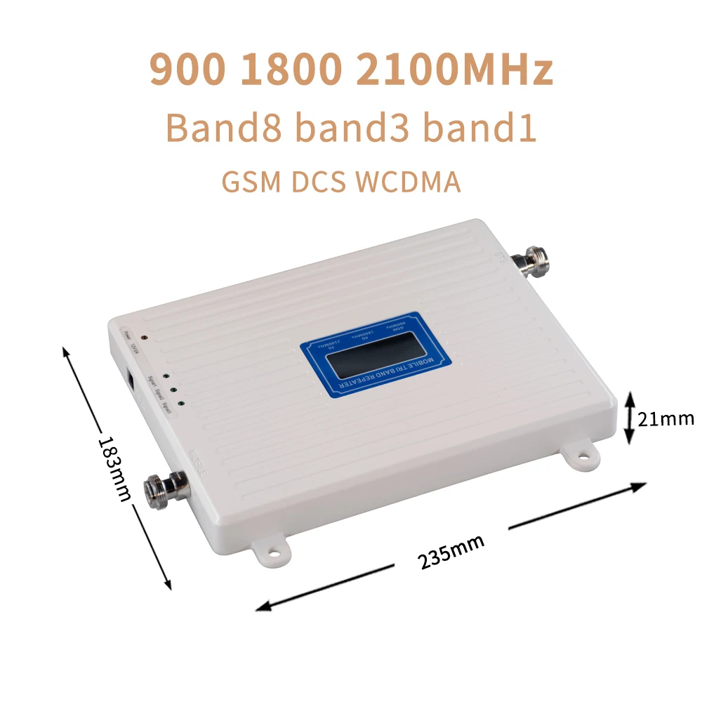 Mobile Amplifier tri band repeater 900 1800 2100