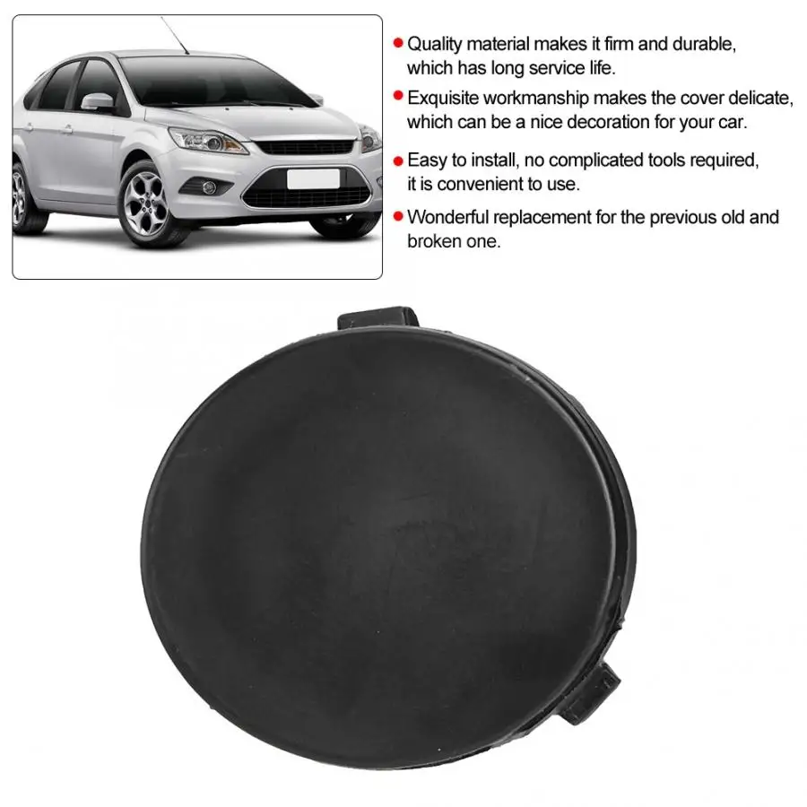 Передний бампер Буксировочный Крюк Глаз Крышка подходит для Ford Focus MK2 2007 2008 2009 2010 2011 прочный и длительный срок службы