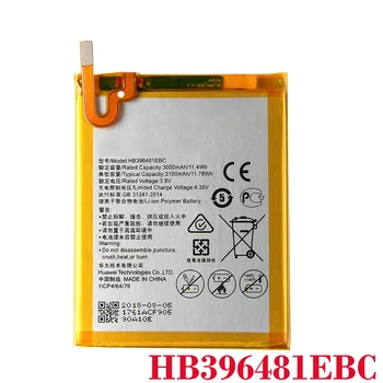 

100% Real 2PCS 3000mAh HB396481EBC For Huawei Ascend G7 Plus / G8 / G8X / Honor 5A / 5X / Maimang 4 Original Phone Battery