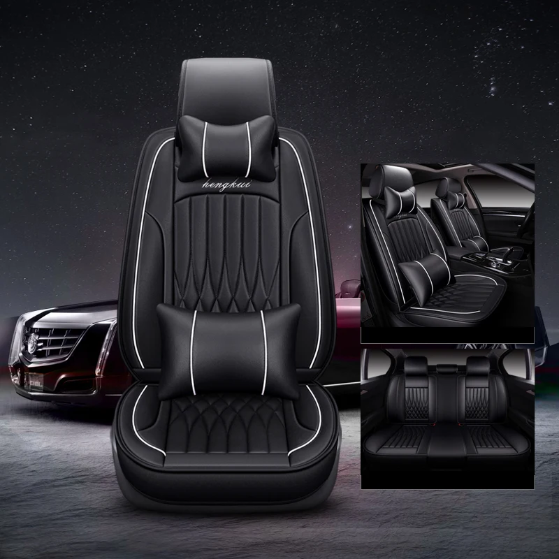 

WLMWL Universal Leather Car seat cover for SEAT all model LEON Toledo Ateca IBL exeo arona car styling accessories All car model