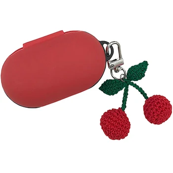 

Cute Cherry Thick Silicone Case for Samsung Galaxy Buds+ Plus 2020 Bluetooth Earphone Case for Samsung Galaxy Buds 2019 Keyring