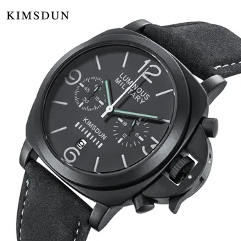 

Top Brand Mens Quartz Multi-Function Chronograph Watch Military Casual Leather Watches Luxury Jewelry Gift Relogio Masculino PNH