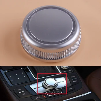 

CITALL Car Chrome MMI Control Knob Rotary Menu Navigation MMI Cover for Audi A6 S6 C7 A7 RS6 RS7 4G0919069 2014 2015 2016 2017