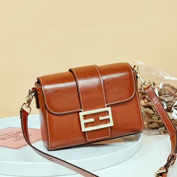 

Leather Bags Women Fabre Women Messenger Bag PU Leather Small Flap Bag Solid Color Shoulder Crossbody Bags Girls Clutches Purses