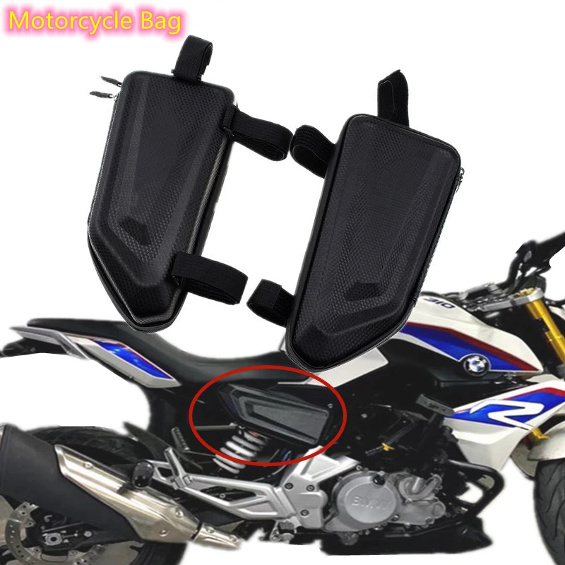 Per BMW R NineT G310R S1000XR S1000R S1000RR F900XR F900R Accessori moto Borsa laterale Confezione Triangolo Kit borsa