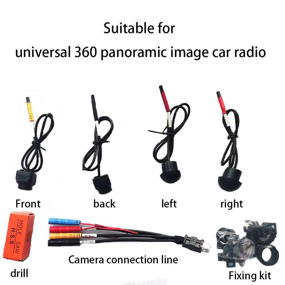 

Universal 360° Surround View Car camera 360 degree Panoramic front rear left right cameras For Car GPS Stereo Player