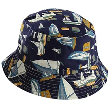 Двусторонняя белая темно-синяя Рыбацкая шляпа с парусником, женские шляпы с ковшом, женские и мужские шапки в стиле хип-хоп, для танцев, для путешествий, Панама, кепка Bob, носовая Gr