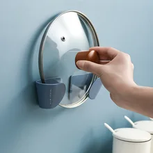 

Adjustable Spacing Lid Hoders Nordic Wind Pot Cover Rack Wall Mounted Kitchen Universal Racks Towel Holder Kitchen Accessories