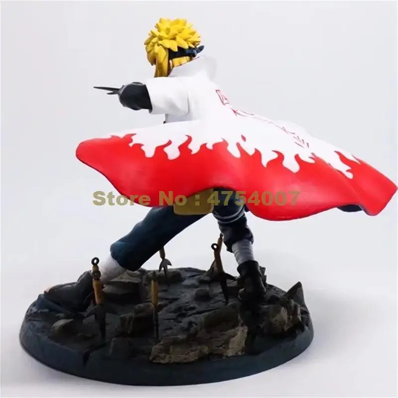 Аниме Наруто namikaze minato yondaime hokage rasengan ПВХ фигурка Модель Коллекция 25 см игрушка