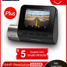 Versione di aggiornamento 70mai Dash Cam Pro Plus 70mai Plus DVR per auto GPS integrato 1944P coordinate di velocità ADAS 24 ore parcheggio A500