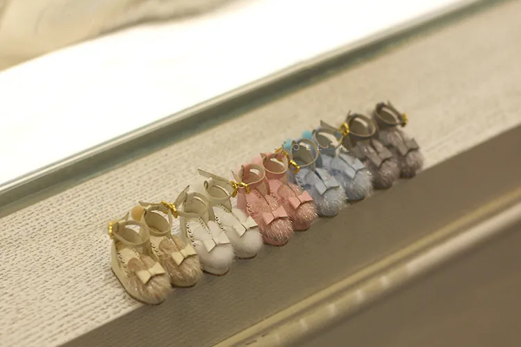 Кукольная обувь Blythes на танкетке из меха кролика сандалии подходящие для blyth JB MMK