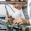100W Electric Soldering Iron Digital Temperatura Adjustment Auto Sleep Internal Ceramic Heating Electronic Welding Tools 6