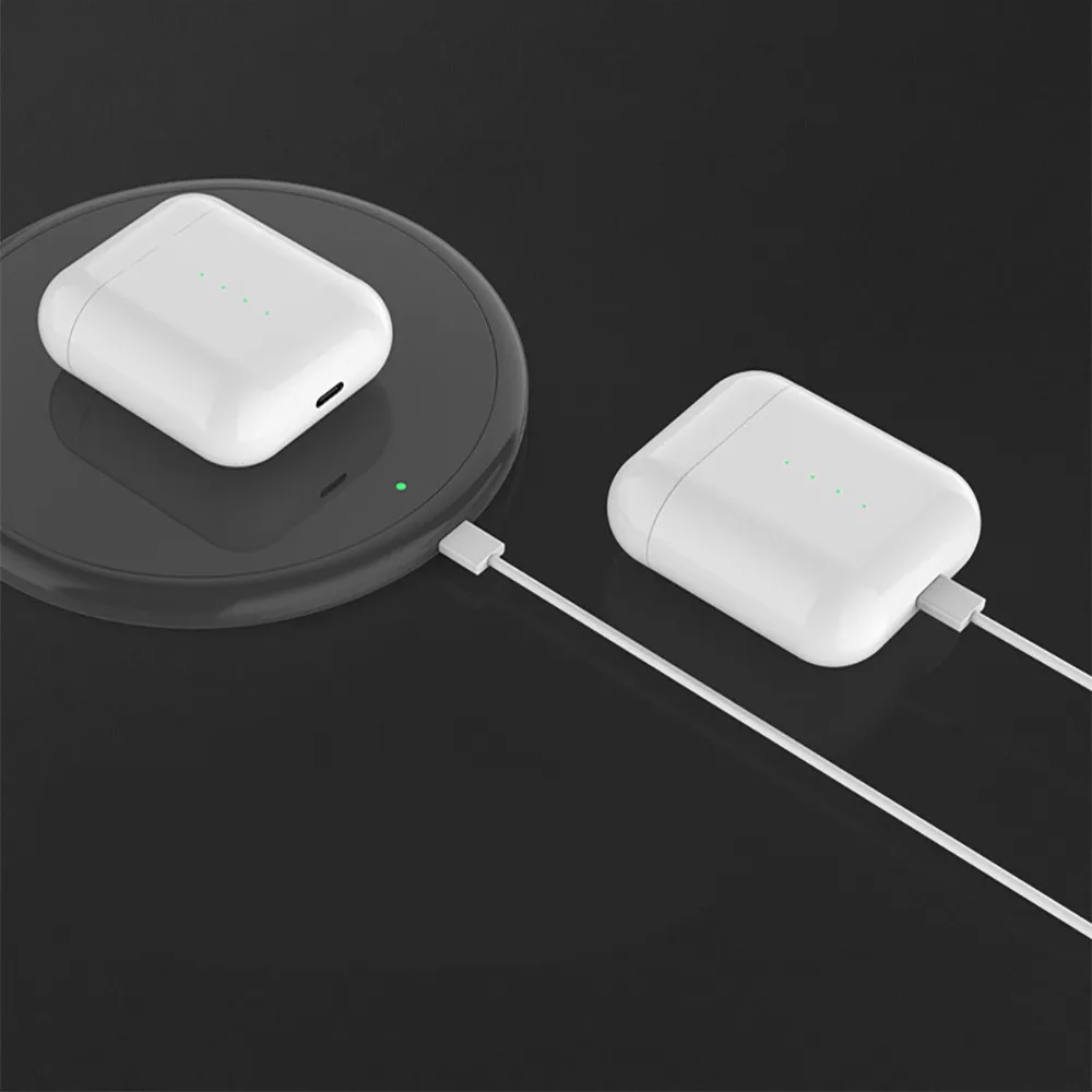 I100 TWS оригинальные 1:1 Bluetooth 5,0 наушники для iP 7 8 X с беспроводной зарядкой настоящая батарея PK i20 i30 i200 i1000 TWS