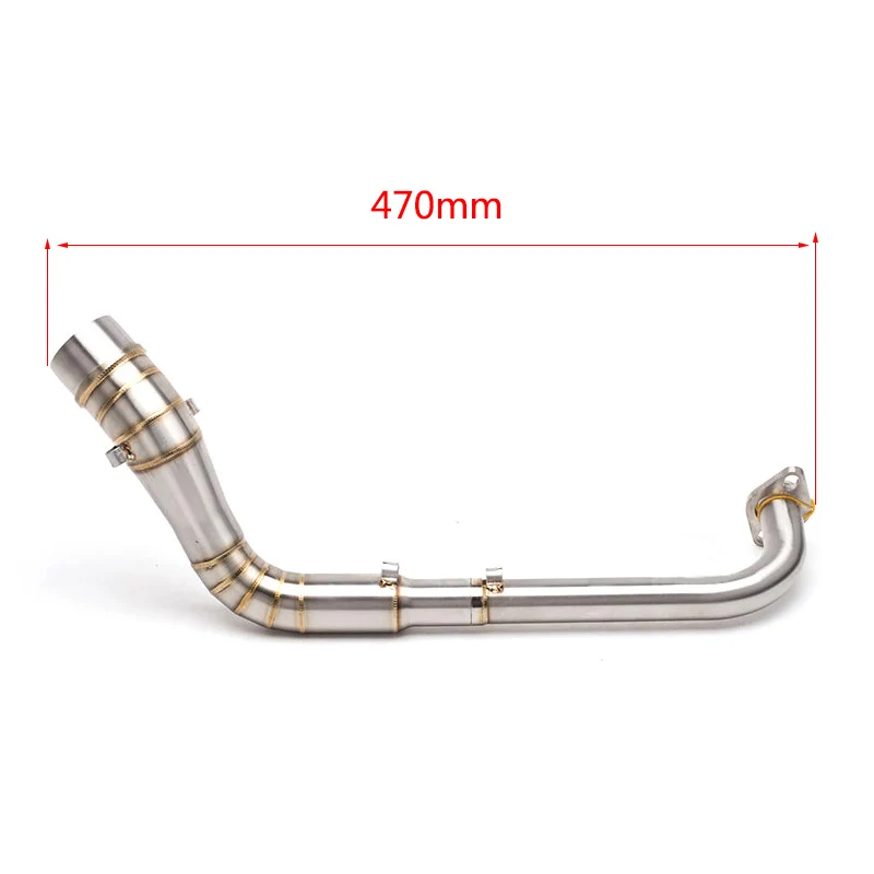 Выхлопная система для Yamaha NMAX155 NVX155 AEROX155 NMAX125 мотоциклетный коллектор Mid Pipe slip on 51 мм выхлопная труба из нержавеющей стали