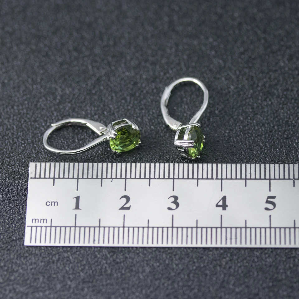 Bolai, круглые, 7,0 мм, меняющие цвет, сережки из чистого серебра 925 пробы, зеленые ювелирные изделия с драгоценными камнями diaspore для женщин и девушек, простые