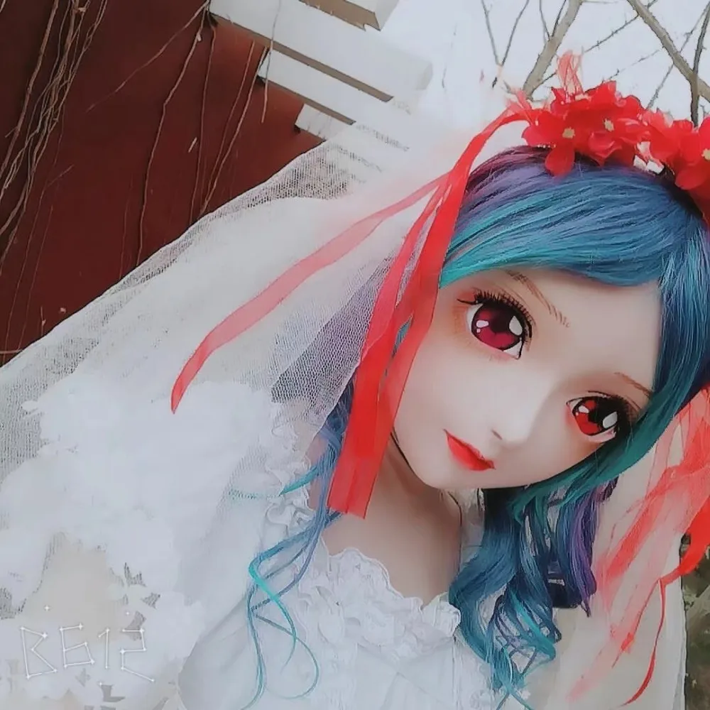 NEW-17) BJD Кигуруми для транссексуалов, Красота макияж Косплэй силиконовая маска Аниме Kigurumi маски резиновые секс куклы