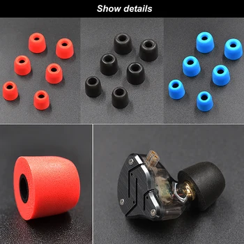 

Memory Foam Ear Tip Ear Foam Eartips For In Ear Earphone Earbud Headset TRN X6