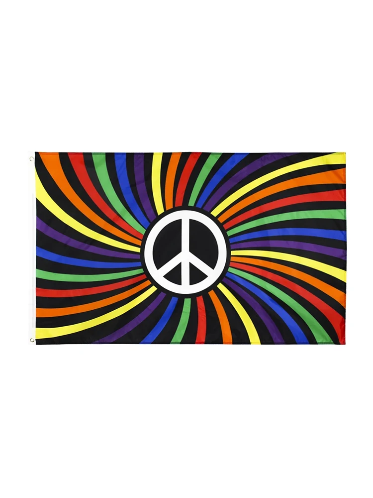 gay pride rainbow Peace Flag