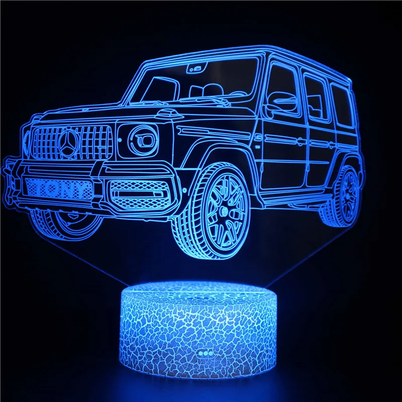 3D Nacht Licht Kühlen Bulldozer Lkw Bagger Auto Traktor Fahrzeug LED Nacht  Lampe für Kinder Tisch Dekorative Lampe Kinder Geschenke - AliExpress