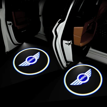 

2pcs LED Cars Door Projector Step Lights Welcome Lights for MINI Cooper One S R50 R53 R56 R60 F55 F56 R58 R59 car Accessories