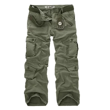 

Dropshipping Cotton Cargo Pants Men Military Style Tactical Workout Straight Men Trousers Casual Camouflage Man Pants