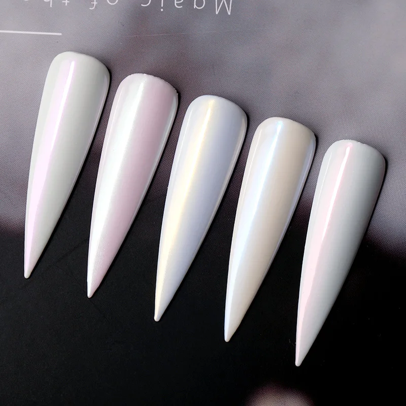 Pearl Shell Nail Glitter Powder Pigment Chrome Glitters Aurora Nails Ice Transparent Sparkle Iridescent Effect 1 Box nail powder,nail pigment,nail glitter,nail decoration,nail decorations