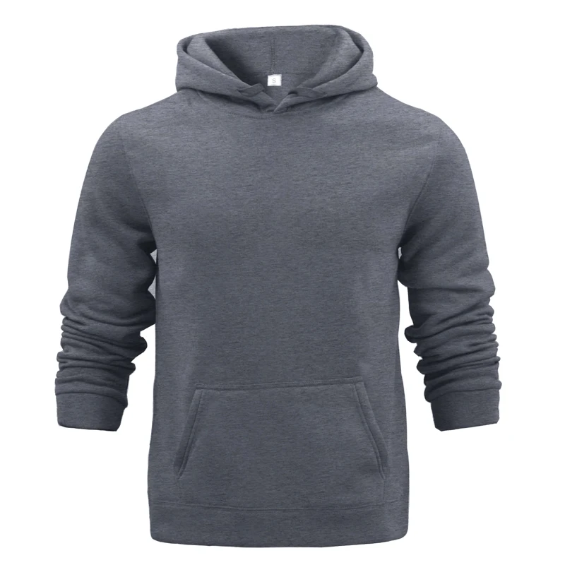 

Hooded Hoodies Slim with Pocket Pullover Fleece Sweatshirts Hip Hop Tracksuit Men's Sweat Suits Set Solid Color Joker All-match