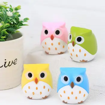 

480pcs/lot Kawaii Owl Pencil Sharpener Cutter Knife Promotional Gift Stationery Student Double Control Cartoon Pencil Sharpener