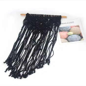 

Macrame Woven Wall Hanging Tapestry Handmade Boho Chic Bohemian Art Apartment Dorm Room Home Decoration K1MF