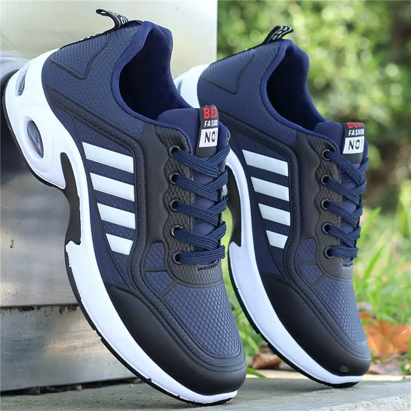 2021 New Men Shoes Air Cushion Sneakers Breathable Outdoor Walking Sport Shoes For Male Lace up Casual Shoes Bubble Men Footwear