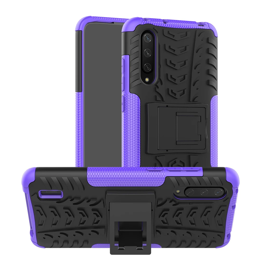 Tigenkey для Xiaomi CC9e чехол для Xiaomi CC9e чехол противоударный чехол для Xiaomi CC9e Модный чехол для телефона - Цвет: Фиолетовый