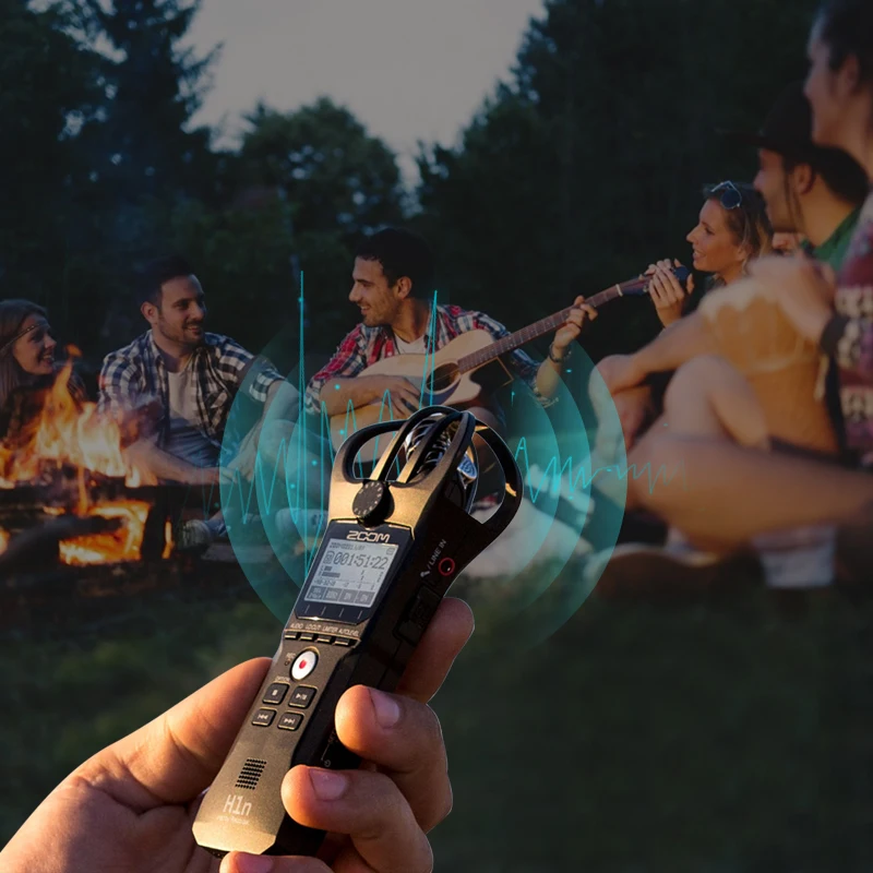 Цифровой диктофон Zoom H1N портативный микрофон для интервью с SD картой Kingston 16 Гб|stereo
