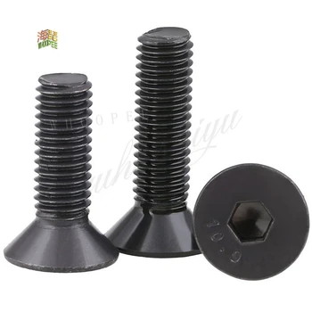 

50pcs 20pcs 10pcs 5pcs Din7991 M2 M2.5 M3 M4 M5 M6 M8 10.9 Black Inox Hex Socket Flat Countersunk Head Cap Toy Screw