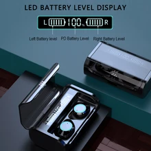 G06 TWS беспроводные наушники Bluetooth 5,0 Наушники дисплей питания сенсорный контроль спортивные стерео беспроводные наушники гарнитура зарядная коробка