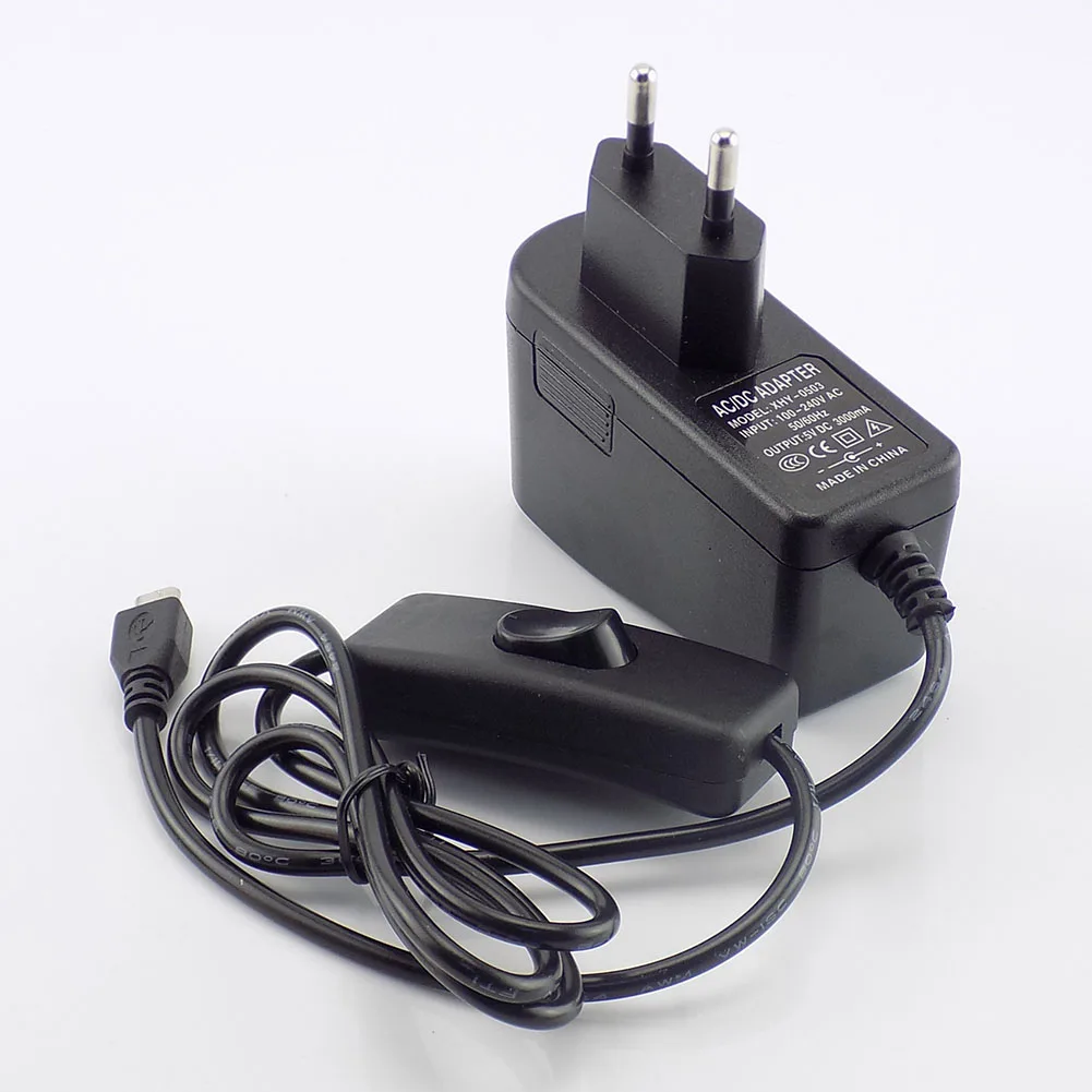 Micro USB AC к DC 5V 3A 3000mA адаптер питания зарядное устройство Трансформатор для Raspberry Pi Zero Tablet PC Switch EU/US Plug K18