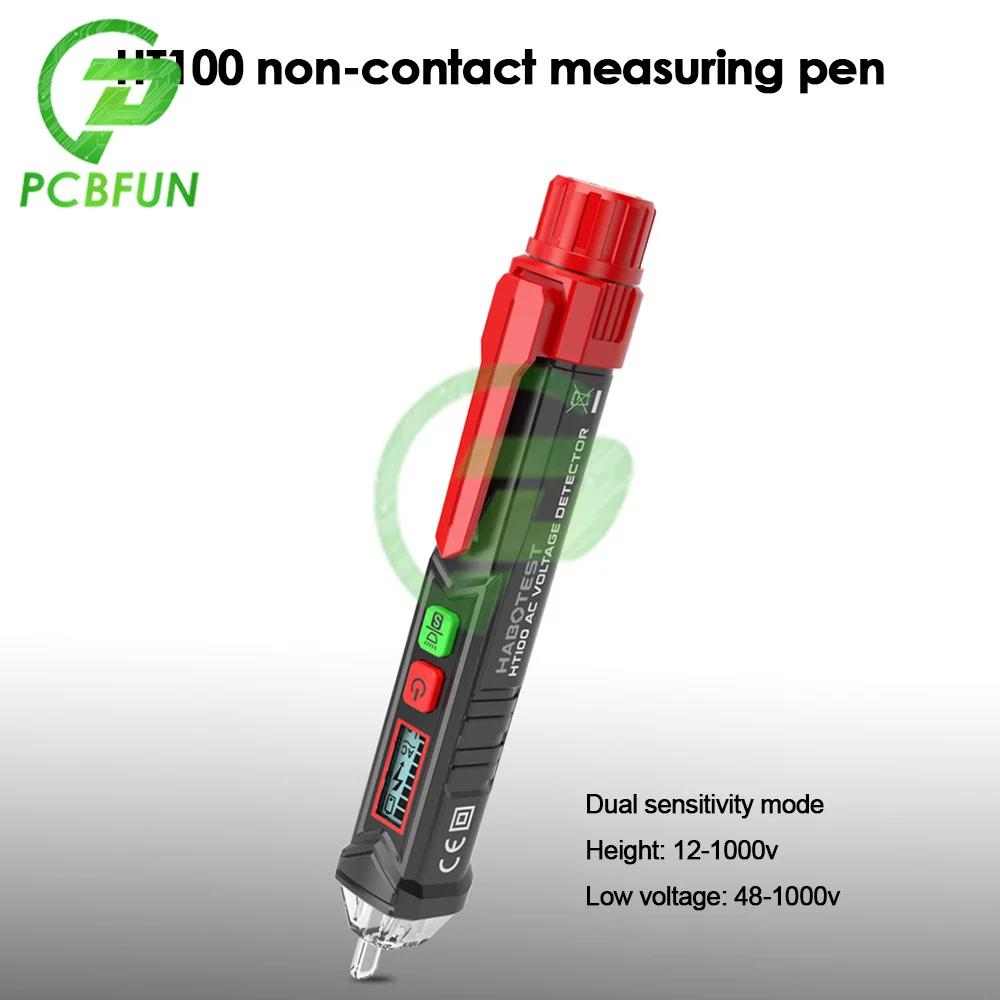 HT100 Non Contact Digital AC Voltage Detector 48 1000V Voltage Detector
