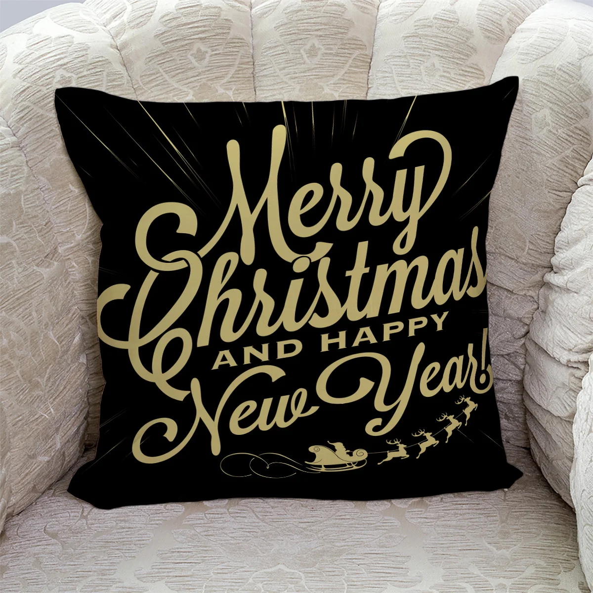 Merry Christmas наволочки Чехлы с рисунком наволочки с квадратным принтом