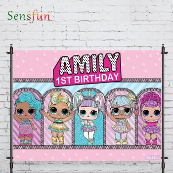 

Sensfun photographic background popular toy girl color shiny birthday background photobooth photo studio fabric shoot