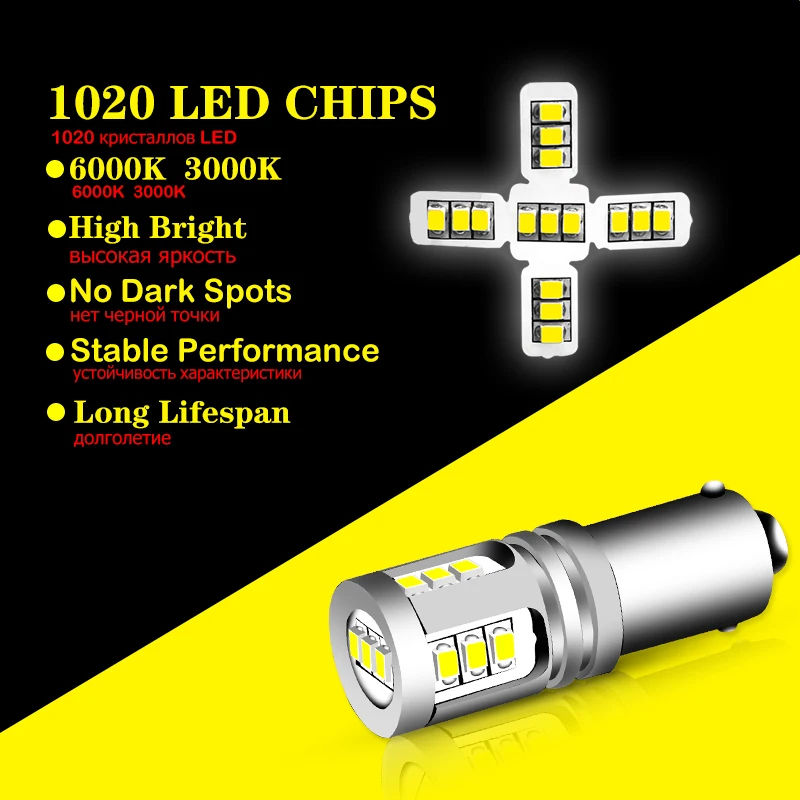 LED bulb 64136 - H21W with 10 white CREE leds