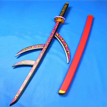 

wood cosplay sword Kokushibou/Tsugikun isamurai Demon Slayer Ghost Blade cos amine game props wooden swords Japanese katana