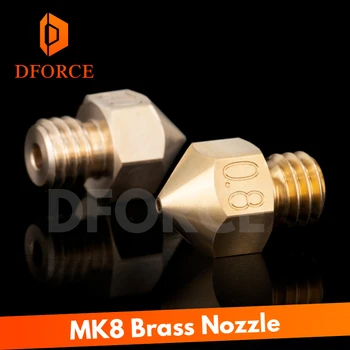 

Dforce Top quality MK8 Nozzle for 3D printers hotend MakerBot Filament Head Brass Nozzles J-head extrusion 0.2/0.4/0.6/0.8MM