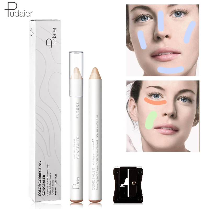

Pudaier Lady Facial 8 Colors Highlight Concealer Pen Beauty Make Up Face Eye Concealer Pen Shimmer Camouflage Pencil Makeup