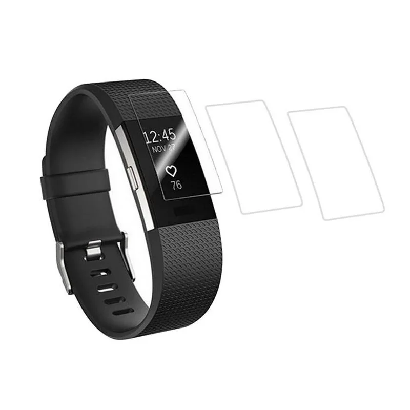3 штуки против царапин ультра тонкая HD прозрачная защитная пленка для Fitbit Charge 2